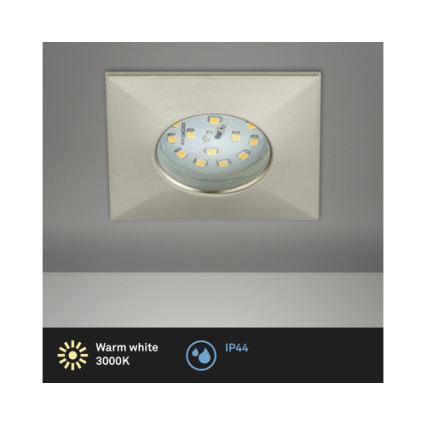 Briloner 8313-012 - Infälld LED badrumsbelysning LED/5W/230V IP44 matt krom