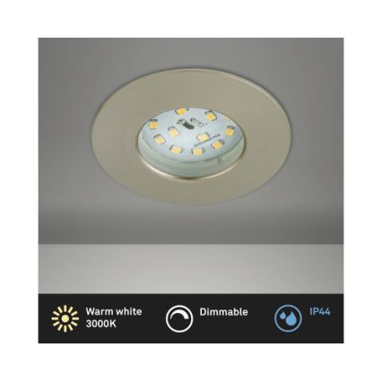 Briloner 8316-012 - Dimbar infälld badrumsarmatur LED/5,5W/230V IP44 matt krom