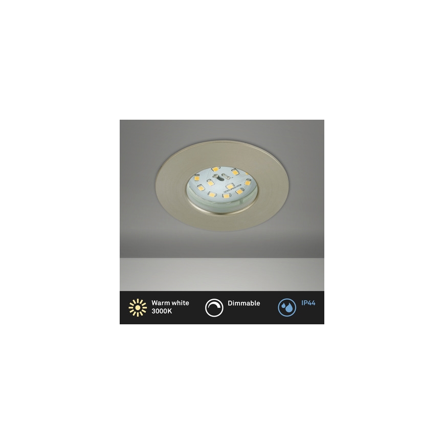 Briloner 8316-012 - Dimbar infälld badrumsarmatur LED/5,5W/230V IP44 matt krom