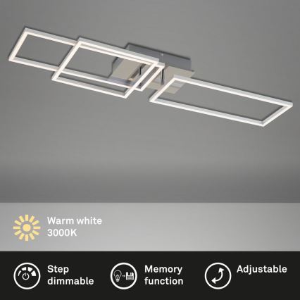 Briloner - Dimbar LED ytmonterad ljuskrona FRAME LED/44W/230V