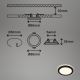 Briloner - KIT 3x Infälld LED badrumsbelysning LED/3W/230V IP44