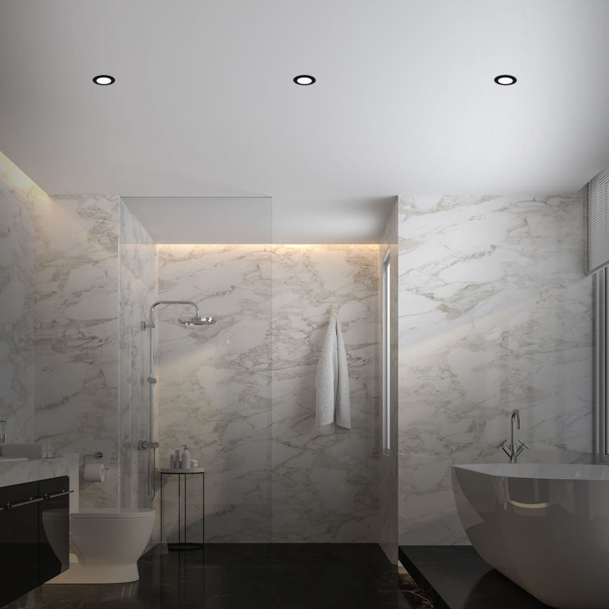 Briloner - KIT 3x Infälld dimbar LED badrumsbelysning LED/4,8W/230V 3000-6500K IP44 + fjärrkontroll