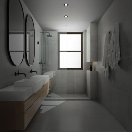 Briloner - KIT 3x Infälld dimbar LED badrumsbelysning LED/4,8W/230V 3000-6500K IP44 + fjärrkontroll