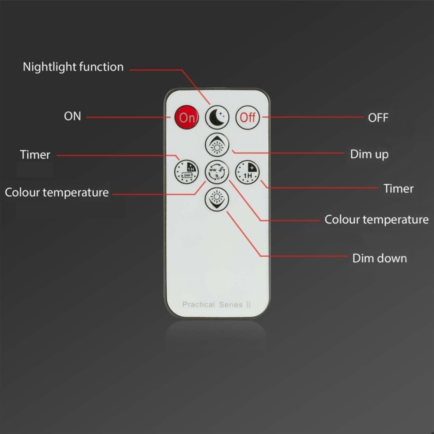 Briloner - KIT 3x Infälld dimbar LED badrumsbelysning LED/4,8W/230V 3000-6500K IP44 + fjärrkontroll