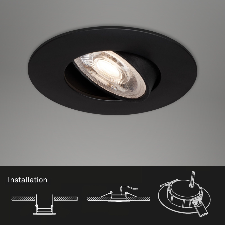 Briloner - KIT 3x LED Dimbar badrumslampa LED/4,9W/230V IP23