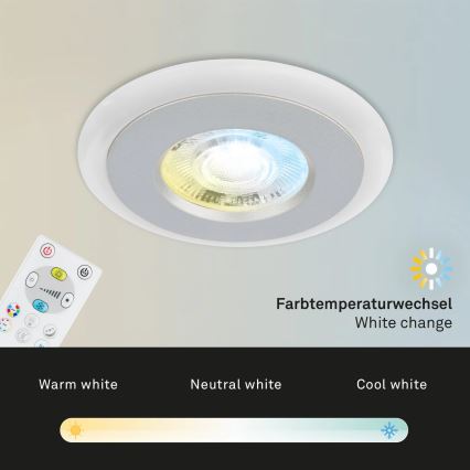 Briloner - KIT 3x LED RGBW Ljusreglerad hängande badrumslampa LED/5W/230V 3000-6500K IP44 + fjärrkontroll