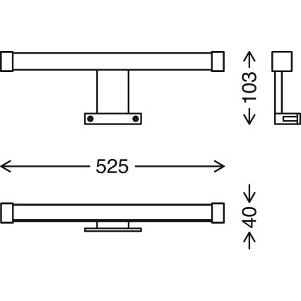 Briloner - LED Spegelbelysning för badrum SPLASH LED/10W/230V IP44