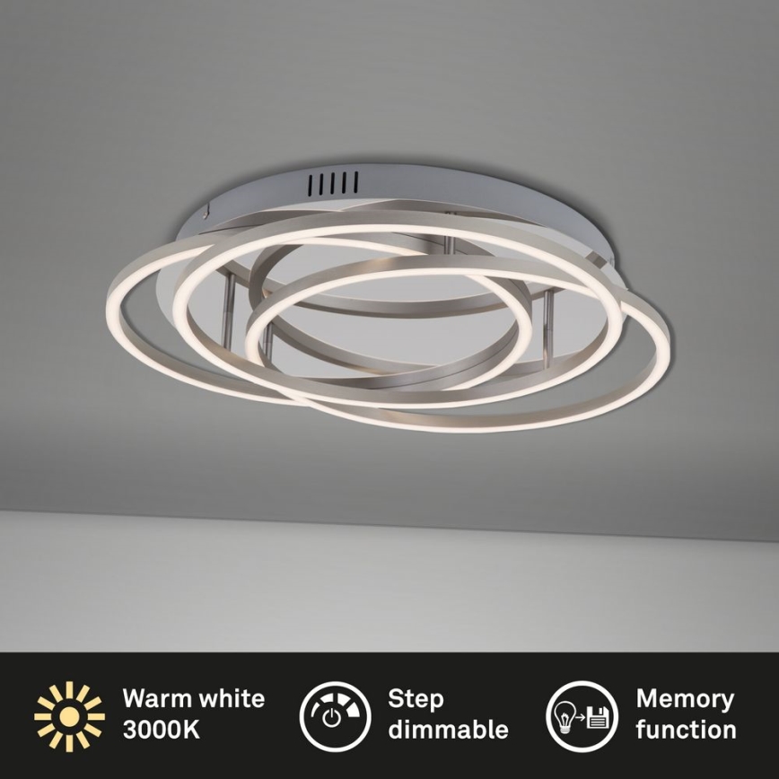 Briloner - LED Dimbar taklampa FRAMES LED/60W/230V skinande krom