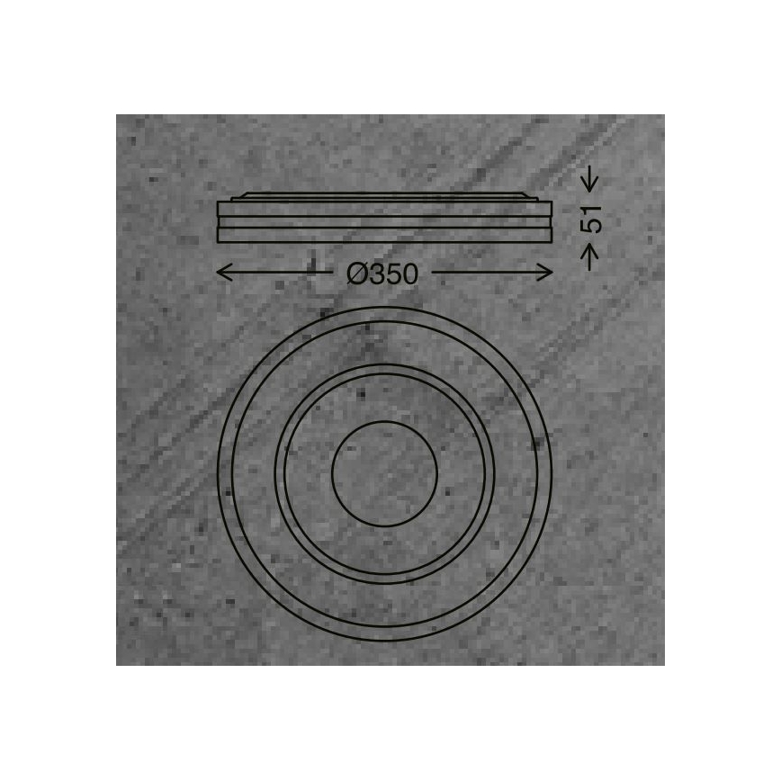 Briloner - LED Dimbar taklampa RIPPLE LED/24W/230V 3000-6500K + fjärrkontroll