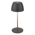 Briloner - LED dimbar uppladdningsbar beröringsstyrd utomhusbordslampa MINI LED/2,5W/5V IP44 1800 mAh antracit