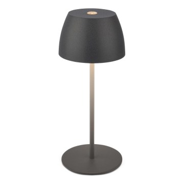 Briloner - LED dimbar uppladdningsbar beröringsstyrd utomhusbordslampa MINI LED/2,5W/5V IP44 1800 mAh antracit