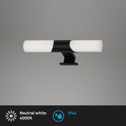 Briloner - LED-spegelbelysning för badrum LED/7W/230V 4000K IP44 32 cm svart