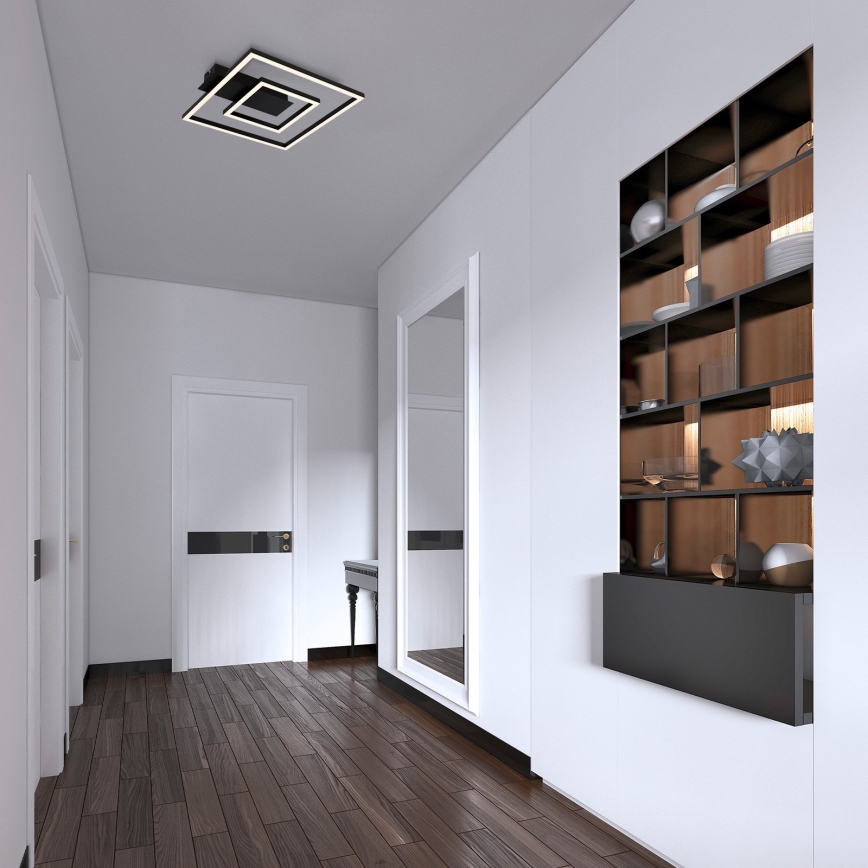Briloner - LED takarmatur FRAME LED/22W/230V 3000K 30x32 cm svart