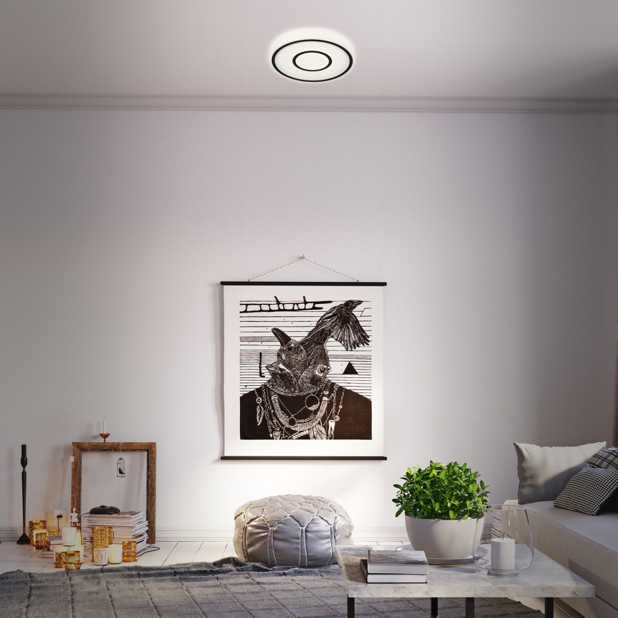 Briloner - LED taklampa SIRKEL LED/12W/230V svart