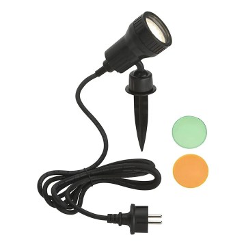 Briloner - LED utomhuslampa TERRA 1xGU10/3W/230V IP44 svart