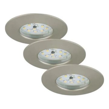 Briloner - SET OM 3 dimbara LED infällda badrumsarmaturer LED/5,5W/230V IP44
