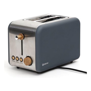 Brödrost med plats för 2 brödskivor 900W/230V rostfritt /grå