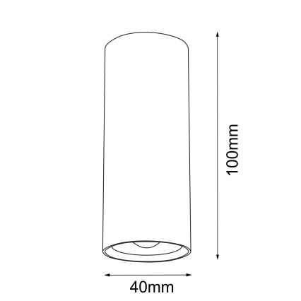 Brosline - Spotlampa 1xGU10/4W/230V vit