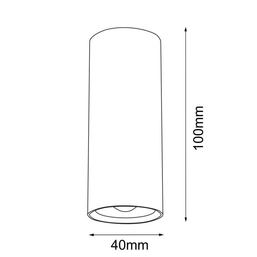 Brosline - Spotlampa 1xGU10/4W/230V vit