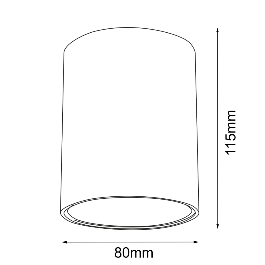 Brosline - Spotlampa 1xGU10/10W/230V vit
