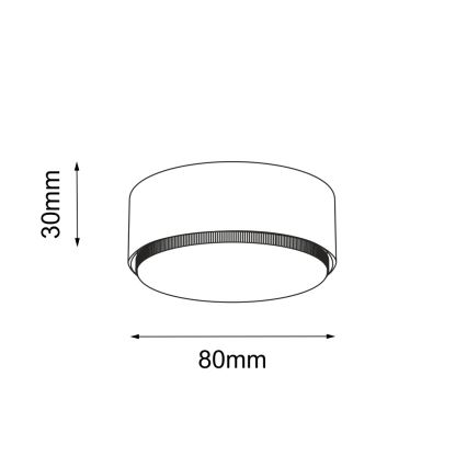 Brosline - Spotlampa 1xGX53/9W/230V vit