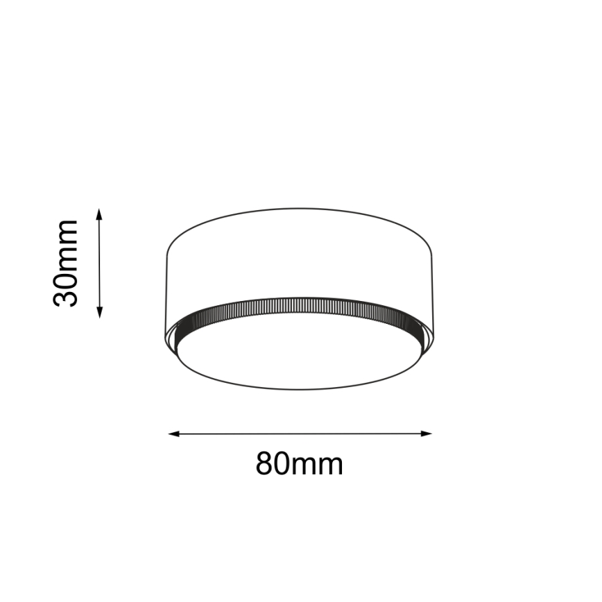 Brosline - Spotlampa 1xGX53/9W/230V vit