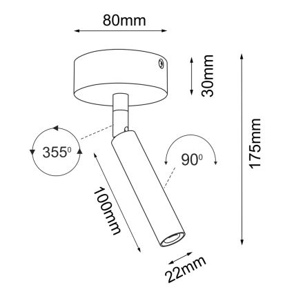 Brosline - Spotlampa 1xG9/2,5W/230V vit