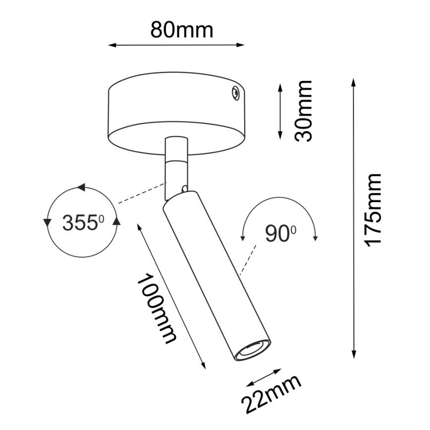 Brosline - Spotlampa 1xG9/2,5W/230V vit