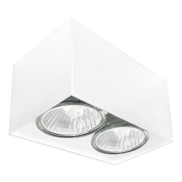 Brosline - Spotarmatur 2xGU10/10W/230V vit