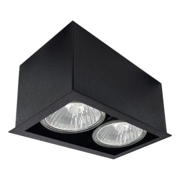 Brosline - Takspot 2xGU10/10W/230V svart