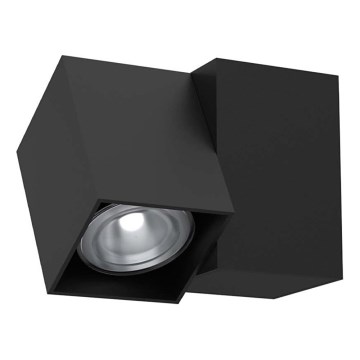 Brosline - Väggmonterad riktbar spotlight 1xGU10/10W/230V svart