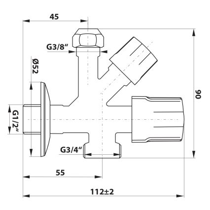 Bruckner - Combination valve skinande krom