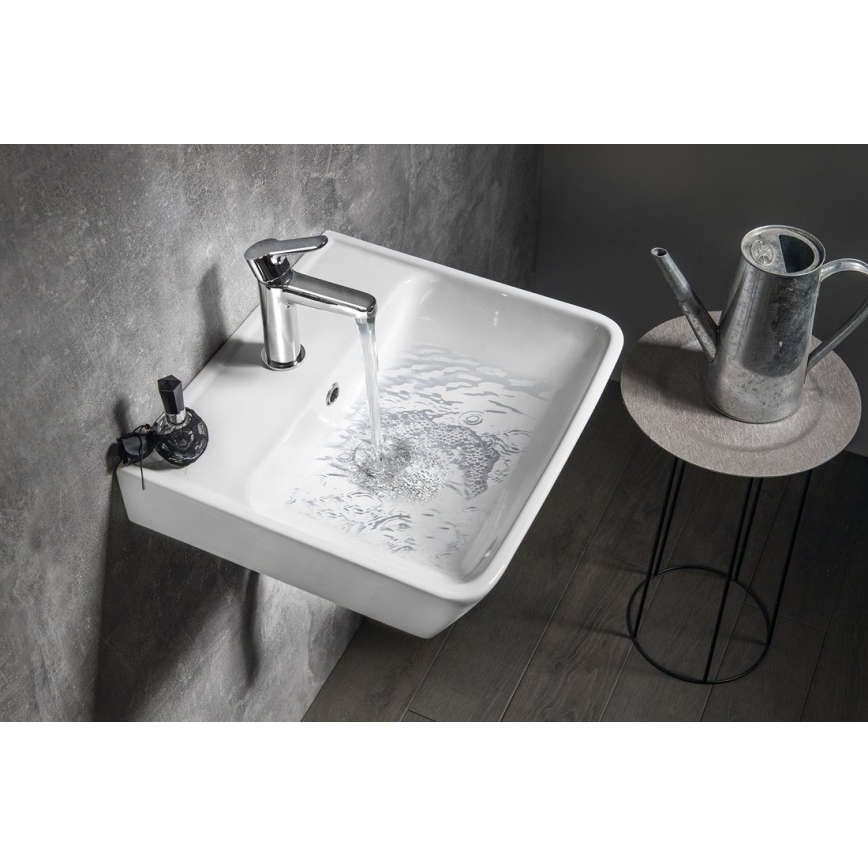 Bruckner - Infälld handfat NEON 45x41,5 cm keramik/vit