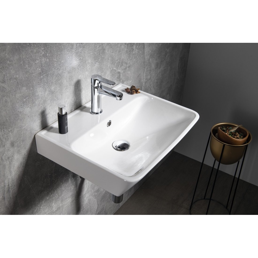 Bruckner - Infälld handfat NEON 50x41,5 cm keramik/vit