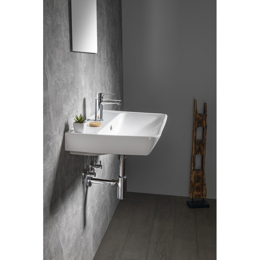 Bruckner - Infälld handfat NEON 60x41,5 cm keramik/vit