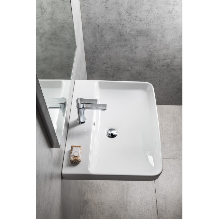 Bruckner - Infälld tvättställ NERON 60x48 cm vit