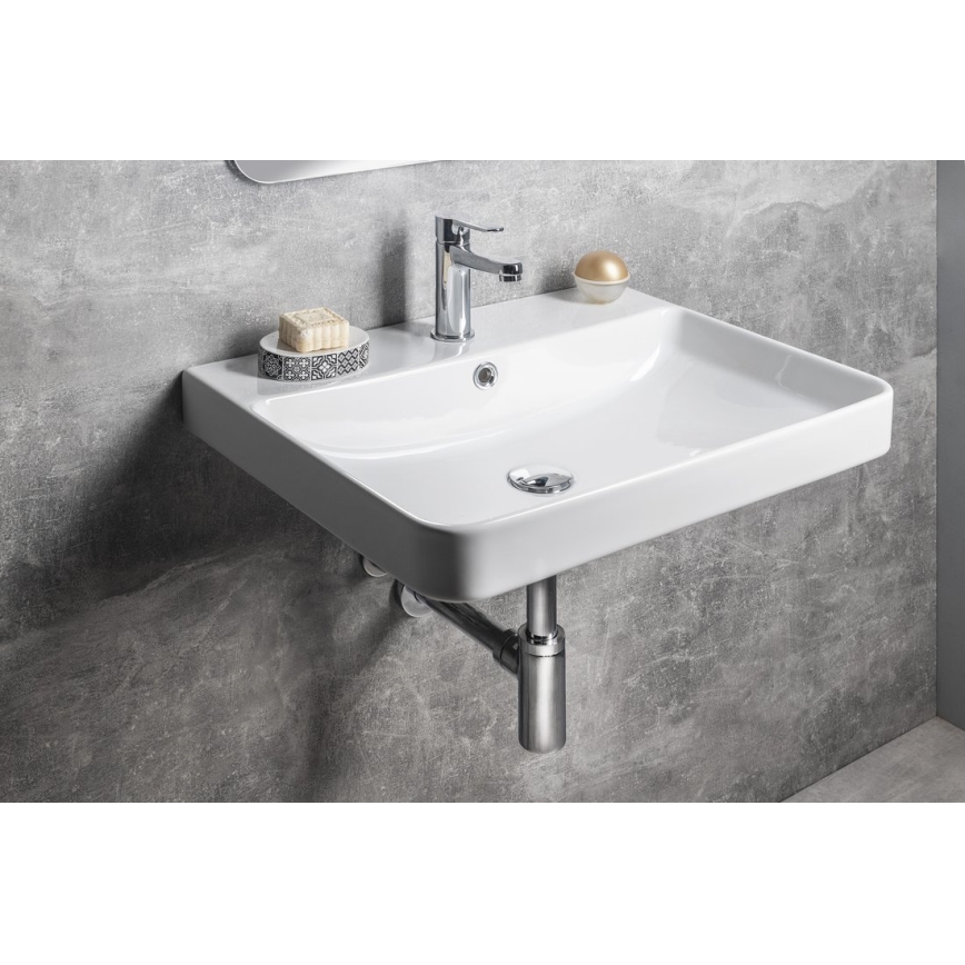 Bruckner - Infälld tvättställ NERON 60x48 cm vit