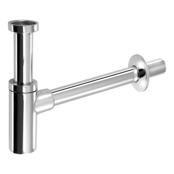 Bruckner - Runt vattenlås DN32 skinande krom