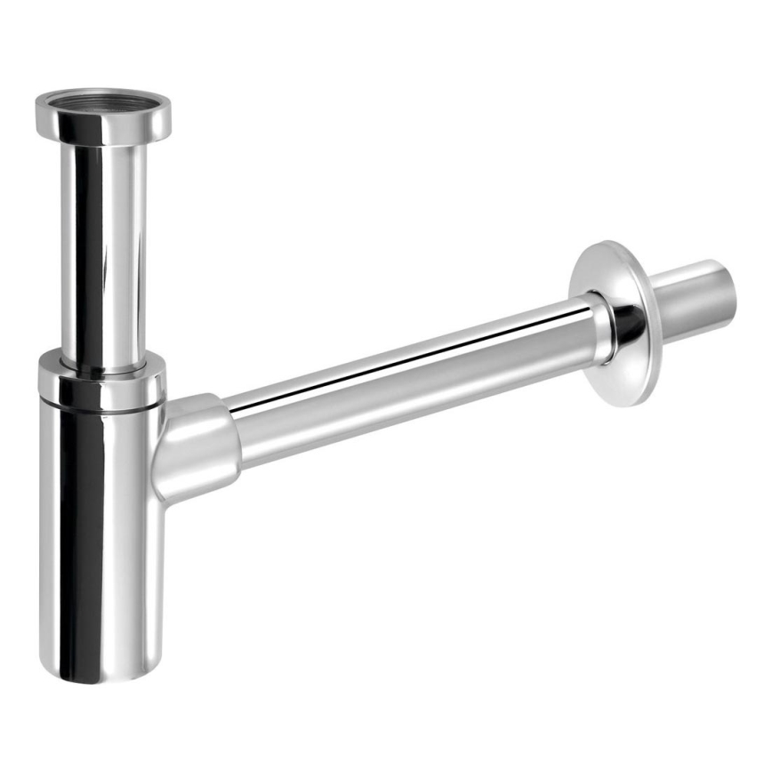 Bruckner - Runt vattenlås DN32 skinande krom