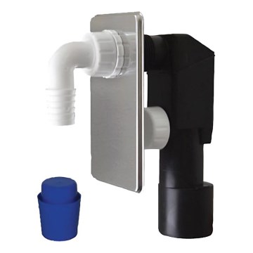 Bruckner - Sifon för tvättmaskin för dold installation DN40/50 polerad rostfri