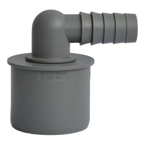 Bruckner - Slangkoppling hörna DN50 19-21 mm grå