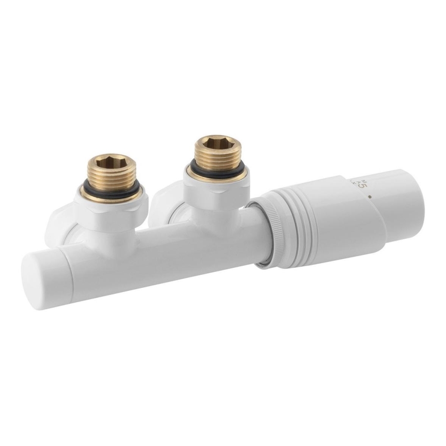 Bruckner - Termostatanslutning för centralanslutning WICHER vit