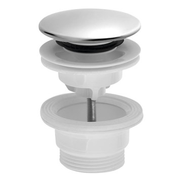 Bruckner - Tvättställsavlopp CLICK-CLACK diameter 6,3 cm rostfri