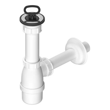 Bruckner - Vaskpropp avfall DN40 vit/rostfri