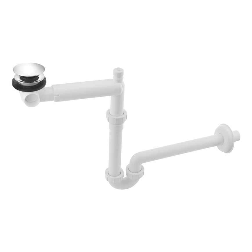 Bruckner - vaskpropp avfall möbler CLICK-CLACK DN32 vit/skinande krom