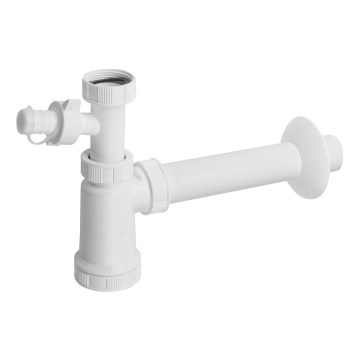 Bruckner - vaskpropp med grenstycke DN40 vit