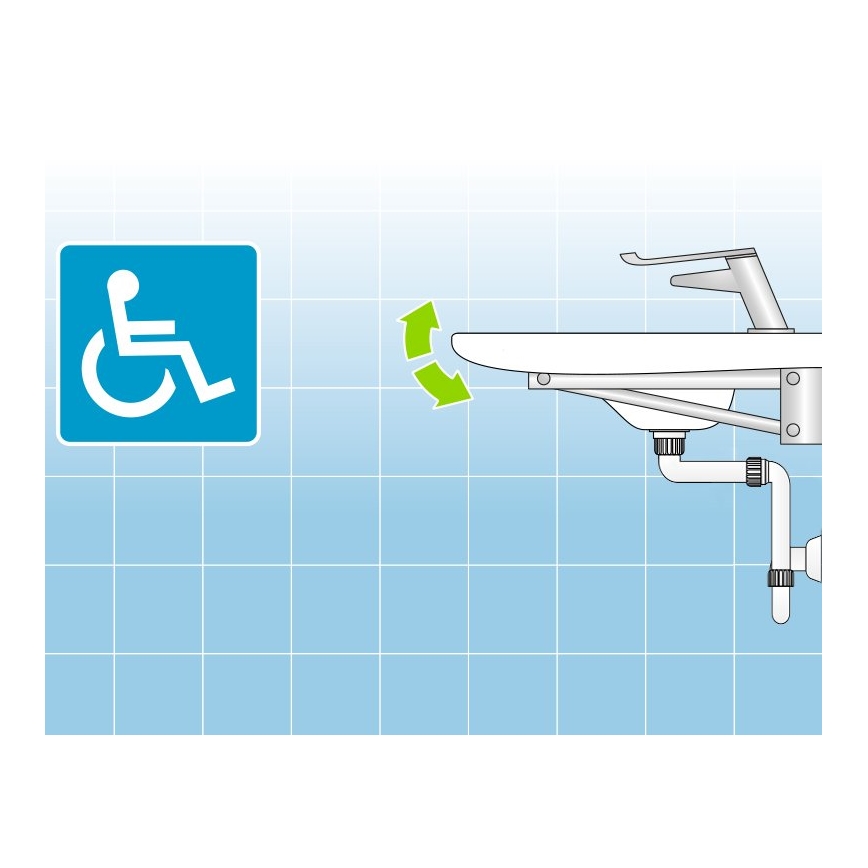 Bruckner - Vaskpropp möbler DN32 vit