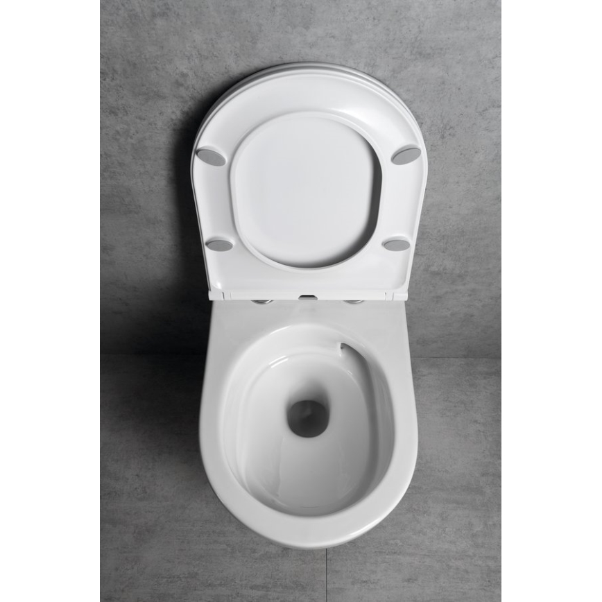 Bruckner - Vägghängt WC Vortex Rimless FULDA keramik/vit