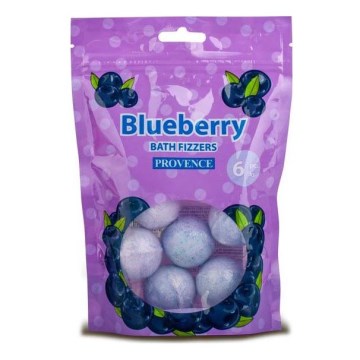 Bubbelbadbomb PROVENCE 6 st blåbär