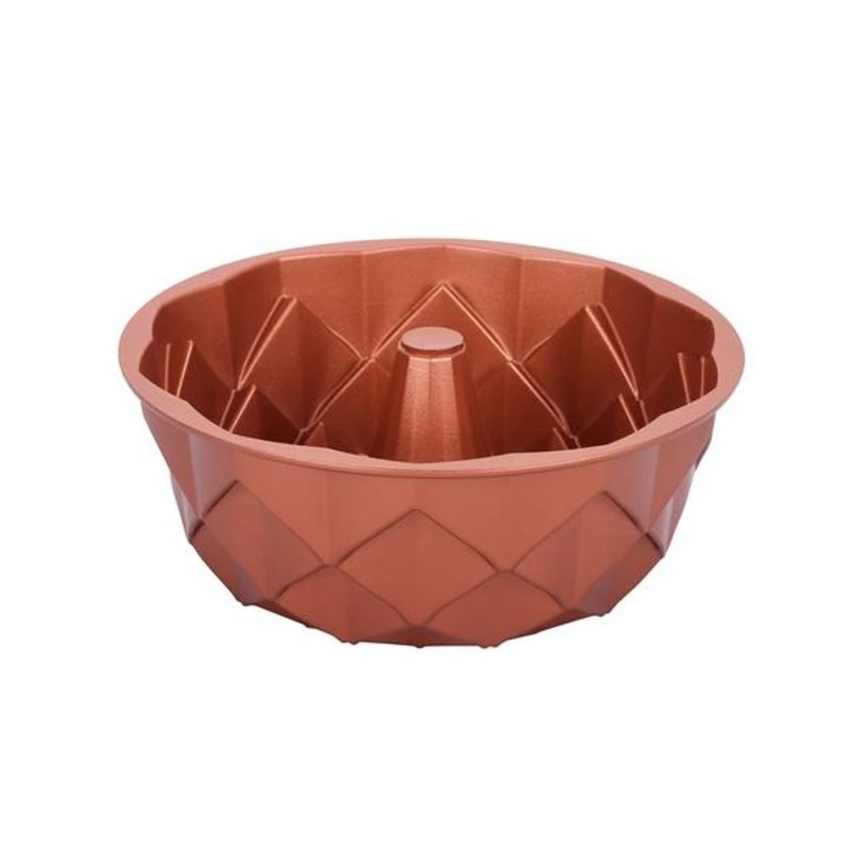 Bundtform KITCHISIMO 24 cm diamant/koppar